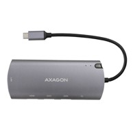 AXAGON USB hub HMC-6M2 Multiport-Hub, USB 3.0, M.2-SATA, HDMI, Gbit-LAN, 2x USB-A, 1x USB-C HMC-6M2
