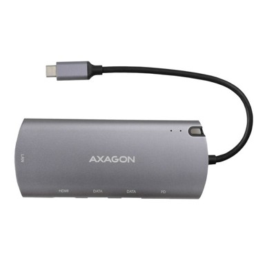 AXAGON USB hub HMC-6M2 Multiport-Hub, USB 3.0, M.2-SATA, HDMI, Gbit-LAN, 2x USB-A, 1x USB-C HMC-6M2