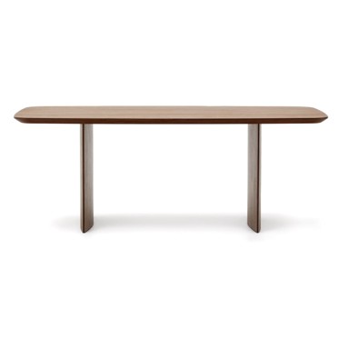 KAVE HOME Smeđi blagovaonski stol u dekoru oraha 100x200 cm Litto 