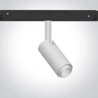 Prilagodljiv reflektor za magnetne šine, DM42140L/W/W, 7 W, DALI, 48 V, Mini/Midi/Maxi/P&P, bijela