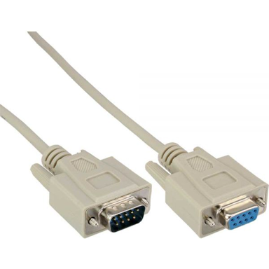 INLINE Serijski kabel 4043718002719, DB-9, 7 m, bež