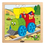 WOODYLAND Drvene puzzle, vlak