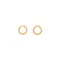 IMMACULATI Naušnica Torqueo E G, nehrđajući čelik, pozlata 18K