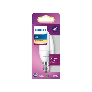 PHILIPS LED žarulja, 5.5W (40W), 470 lm, 2700 K, 15000h, B35