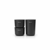 BRABANTIA Set od 3 posude za kupaonicu, sivi