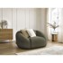 BOBOCHIC PARIS Zelena fotelja od bouclé tkanine Tina, 150x105x78 cm