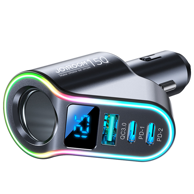 JOYROOM Brzi punjač za mobitel za auto JR-CL21, 150 W, USB + 2 x Type C + utor za upaljač
