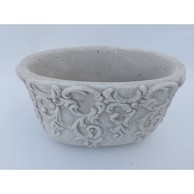 Ovalna keramička tegla Dekor 25X15X14