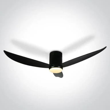Ventilator sa LED svjetiljkom, crni, 29 W + 15 W, CCT, IP20, 230 V, DM6322C/B/V