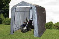SHELTERLOGIC Skladišni šator 5,4 m² 180 x 300 cm, sivi