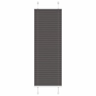 Plisirana roleta crna 50x100 cm širina tkanine 49,4 cm
