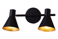 Dekorativna zidna rasvjeta W10139-2, 2xE14, crna