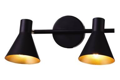 Dekorativna zidna rasvjeta W10139-2, 2xE14, crna