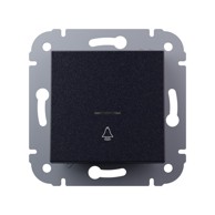 Tipkalo podžbukno za zvono s indikatorom srebrno I200