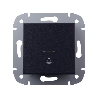 Tipkalo podžbukno za zvono s indikatorom srebrno I200