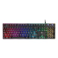 DELTACO Gaming tipkovnica, 105 tipki, UK raspored, membranski prekidači, crna, RGB