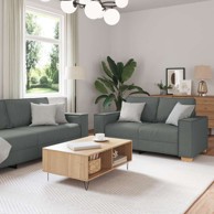 Set sofa 3-dijelni s jastučićima, tamno siva
