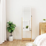 Ormarić za nakit s ogledalom i LED svjetlima samostojeći