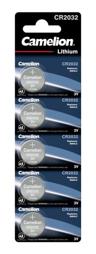 CAMELION Litijska dugmasta baterija CR2032 5 kom