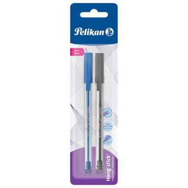 PELIKAN Olovka kemijska Stick K86 pk2 820899 crna/plava blister