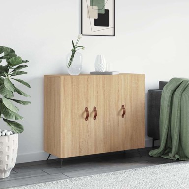 Komoda od konstruiranog drva, 90 x 34 x 80 cm, sonoma hrast