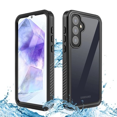 SHELLBOX Vodootporna IP68 360° maska za Samsung Galaxy S23 FE, crna