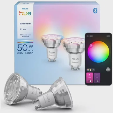 PHILIPS Hue WCA smart žarulje, GU10, 2x345 lm, 2200–6500 K + RGB