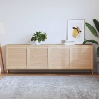 Vrata sa žaluzinama 4 kom od masivne borovine 61,5 x 59,4 cm