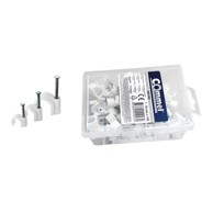 COMMEL Kabelske obujmice 4-7 mm, bijele, 100 kom