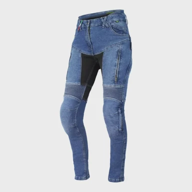 CAPPA RACING Ženske kevlar motociklističke traperice Mugello, plave, 36/32, XL