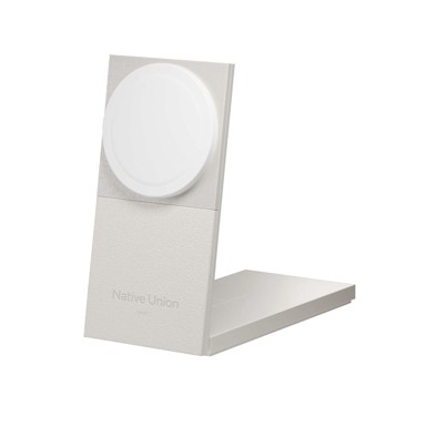 NATIVE UNION Punjač Rise, bežični, 2u1, Qi2, Sandstone sivi