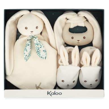 KALOO Poklon kutija za novorođenče Zeko, bež