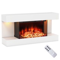 NORTHIX Električni zidni kamin s grijačem i LED svjetlima