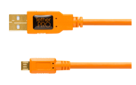 TETHER TOOLS Kabel za fotoaparat TetherPro USB 2.0 A muški na Micro B 5-pin, narančasti