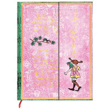 PAPERBLANKS Notes midi, 12,5 × 18 cm, crte, 72 lista, magnet, Pippi Longstocking (PB1327-4)