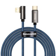 BASEUS Kutni kabel Legend USB Tip-C, 20W, 2 m, plavi