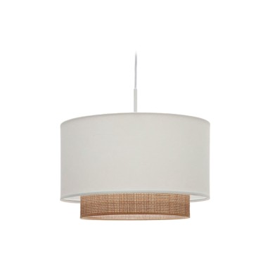KAVE HOME Bijelo/u prirodnoj boji tekstilno sjenilo ø 40 cm Erna