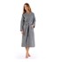 FOUTASTIC Sivi pamučni kućni ogrtač veličine M Mia Waffle