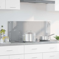 Kuhinjska ploča svijetlosiva 100x40x0,6 cm kaljeno staklo