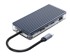 ORICO Docking stanica WB-11P, USB-C, 3x USB-A 3.0, 1x USB-A 2.0, 1x USB-C, 1x ethernet, 1x SD, 1x VGA, 1x audio, sivi 