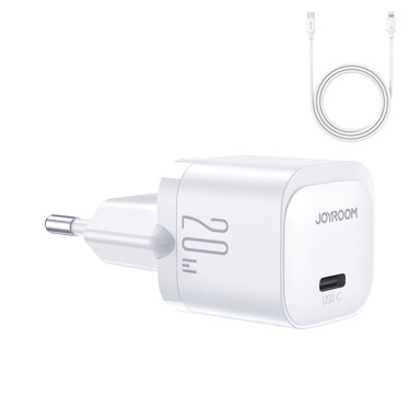 JOYROOM Punjač JR-TCF02, 20W, USB-C + Lightning kabel, bijeli