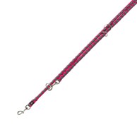 TRIXIE Vodilica za pse podesiva L-XL 200 cm/fi-18 mm tamnoružičasta/siva