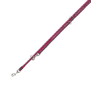 TRIXIE Vodilica za pse podesiva L-XL 200 cm/fi-18 mm tamnoružičasta/siva