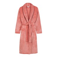 GOOD MORNING Ružičasti kućni ogrtač od mikropliša XL/XXL Polyvelvet