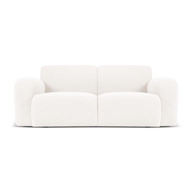 MICADONI HOME Bijela sofa od bouclé tkanine 170 cm Molino, 170x95x72 cm
