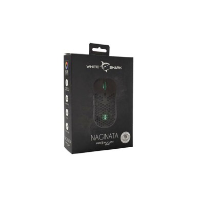 WHITE SHARK Gaming miš Naginata ESL-M4, 16000 DPI, RGB, crna + podloga