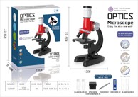 Mikroskop, crveno-bijelo, 100x 400x 1200x