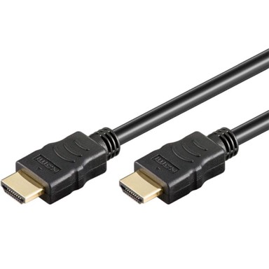 GOOBAY HDMI 2.0 kabel velike brzine s Ethernetom, 4K 60 Hz, 20 m, crni, pozlaćeni