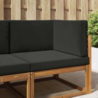 Jastuk za vanjsku sofu set 3 kom, 80 x 80 cm, crni