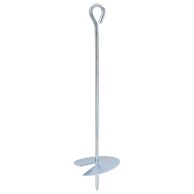 Zemaljska sidra, 10 pcs, Ø10 x 40 cm, galvanizirani metal, srebrna
